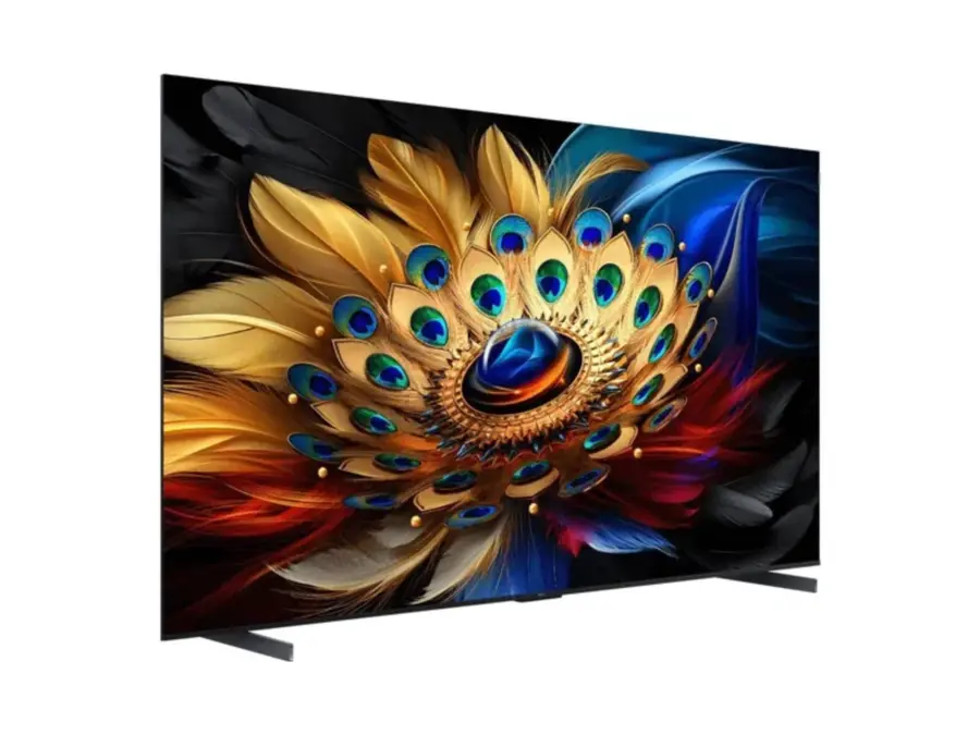 تي سي إل تلفزيون QLED فئة C69B حجم 55 بوصة 4K UHD ذكي بنظام تشغيل جوجل تي في.